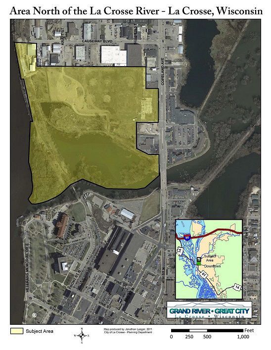 Riverside North map